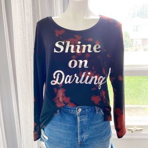 Shine on Darling Hand Bleached Sweatshirt